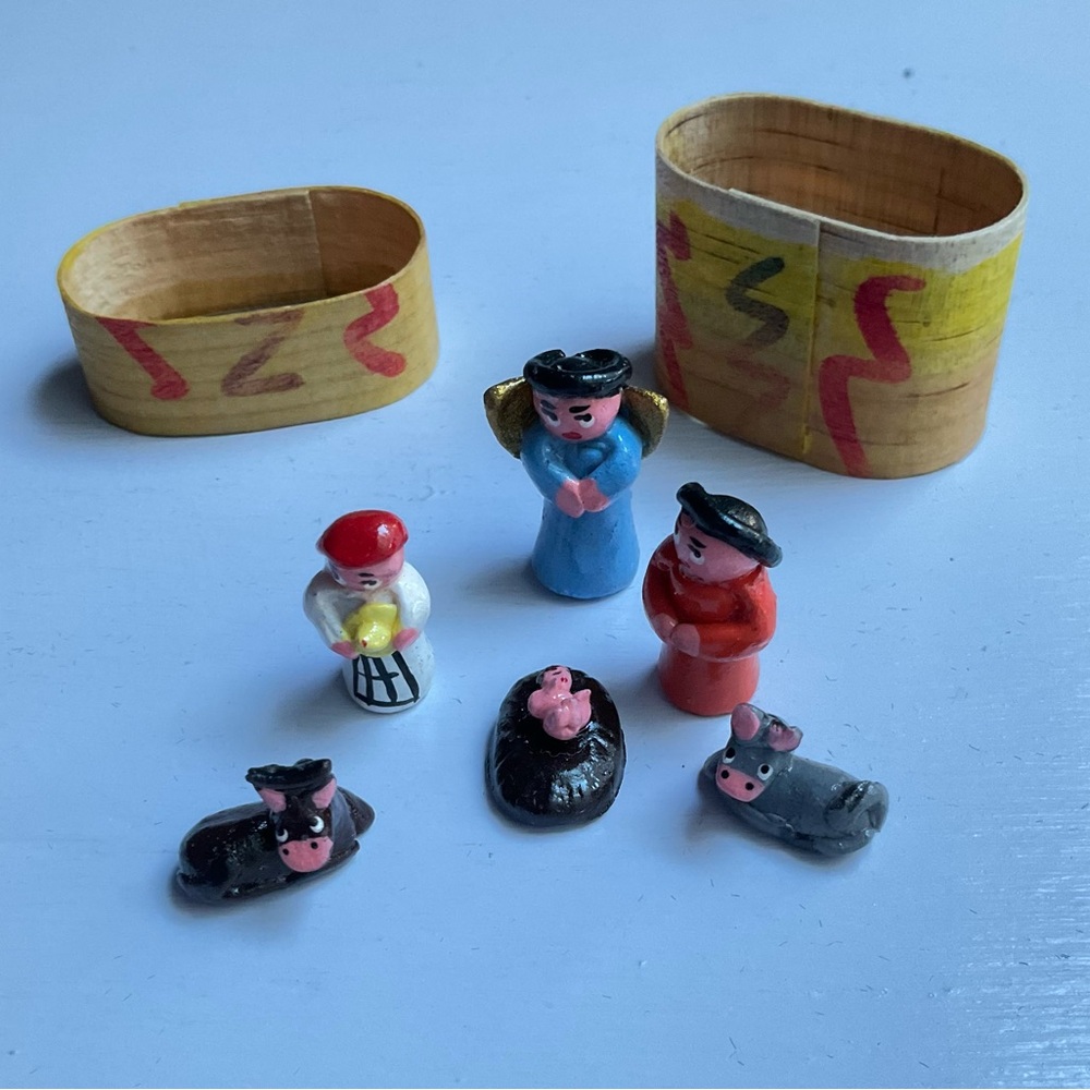 Guatemalan Milagros Nativity Set - Traditional Art